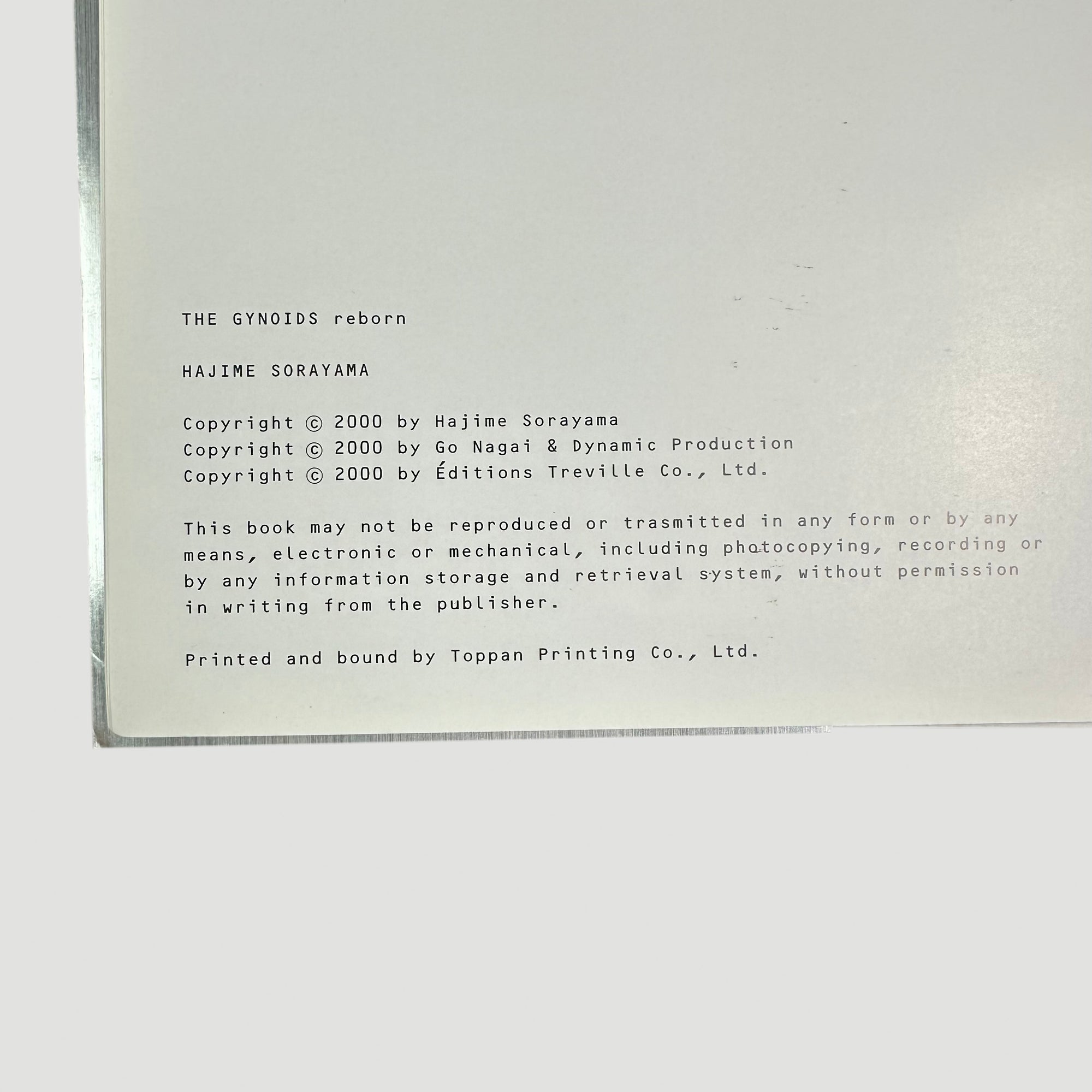 2000 Hajime Sorayama Gynoids Reborn