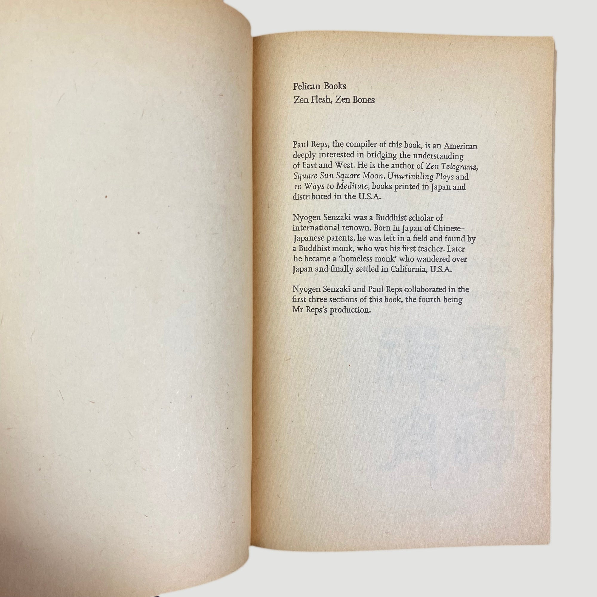 1971 Paul Reps ‘Zen Flesh, Zen Bones’ Pelican