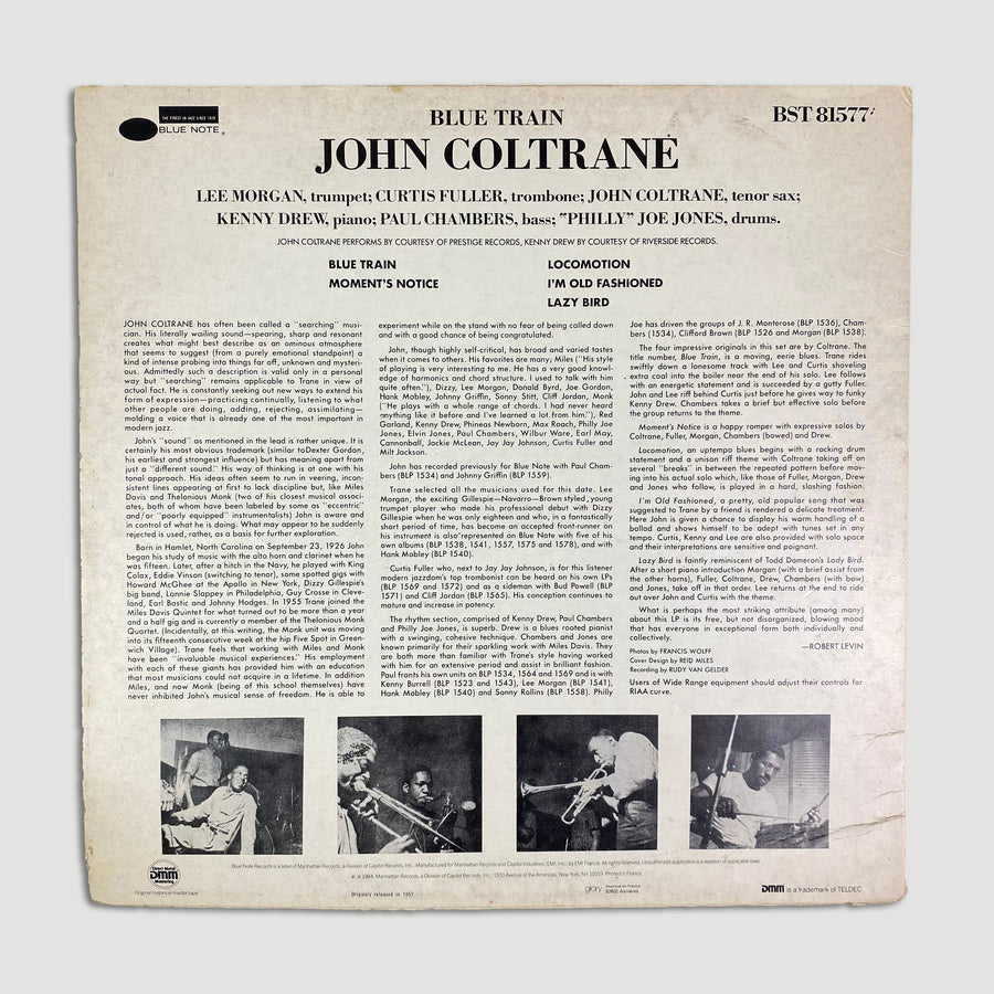 1984 John Coltrane Blue Train Vinyl LP