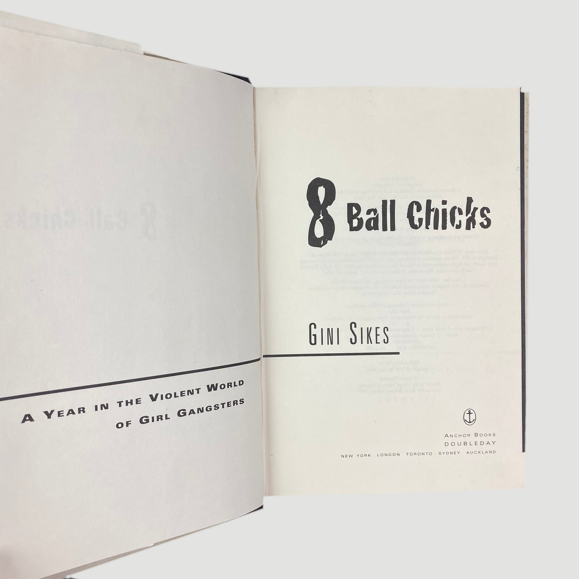 1997 8 Ball Chicks by Gini Sikes Hardback