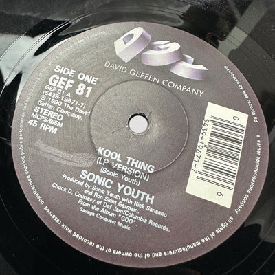 1990 Sonic Youth Kool Thing 7" Single