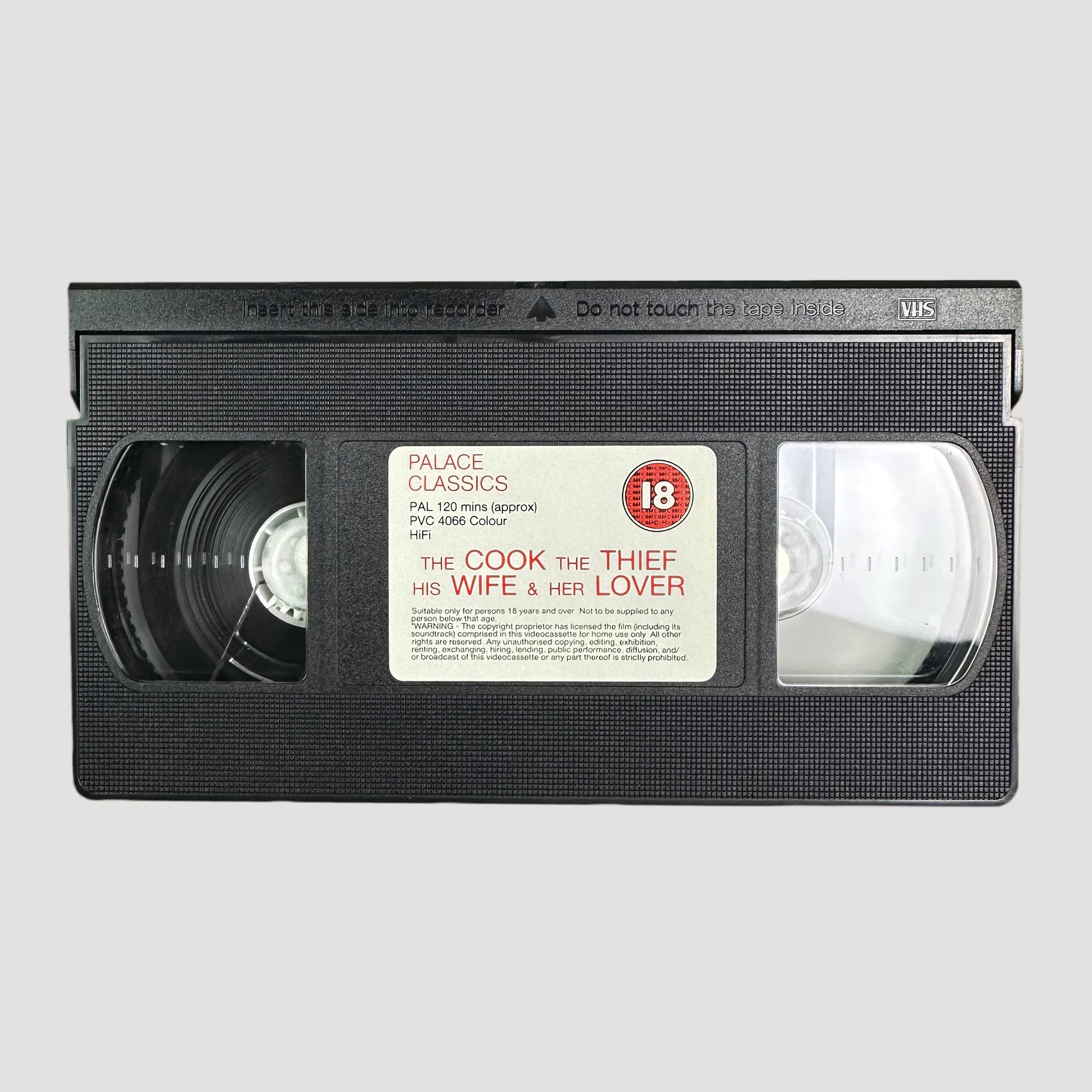 1989 The Cook, The Thief, His Wife & Her Lover VHS