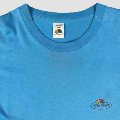 90's Fruit of the Loom Basic Blue T-Shirt