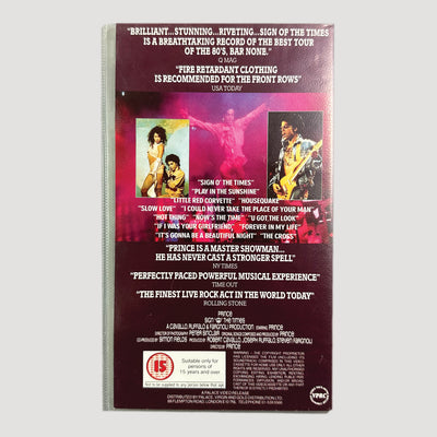 1987 Prince Sign o' The Times VHS