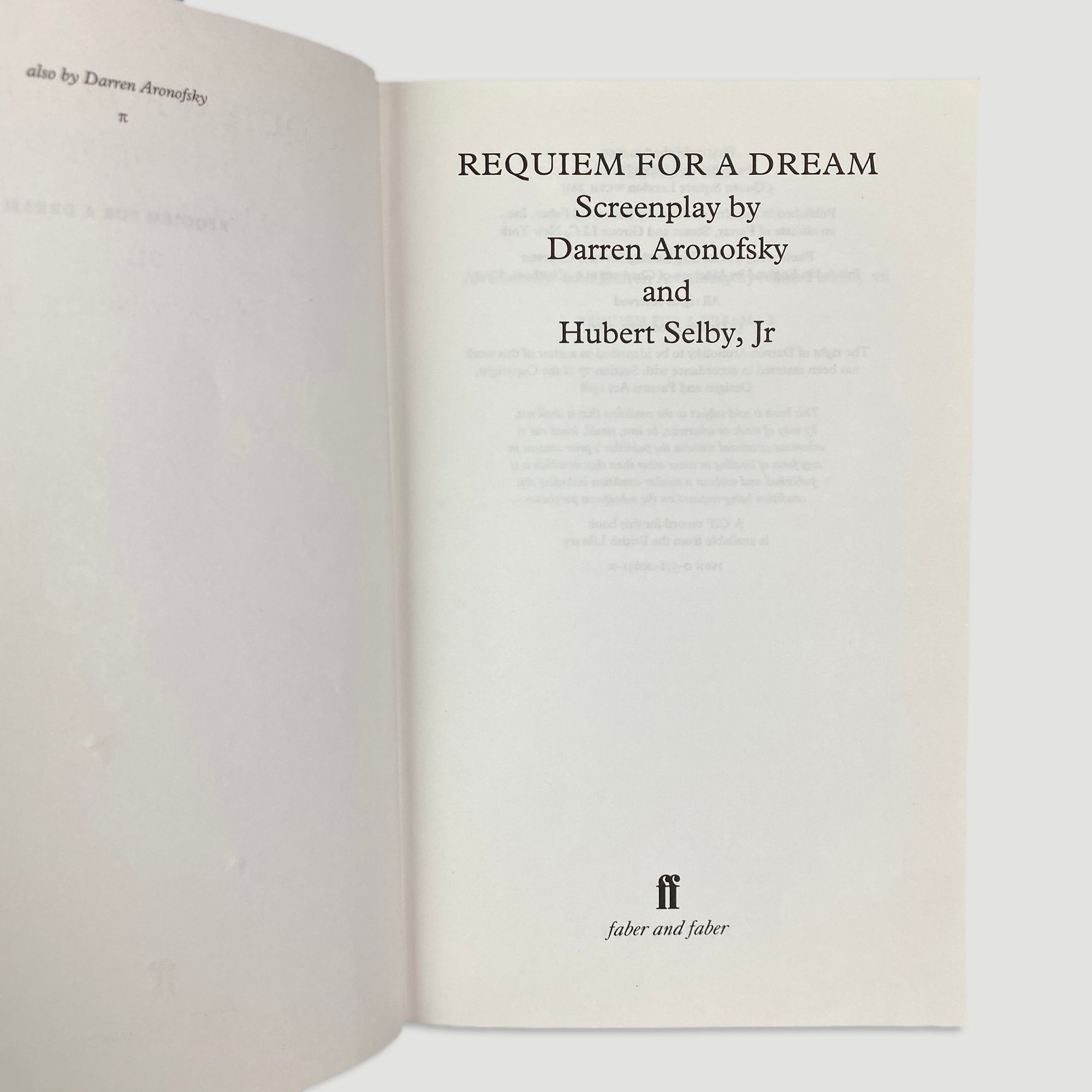 2000 Requiem for a Dream Screenplay