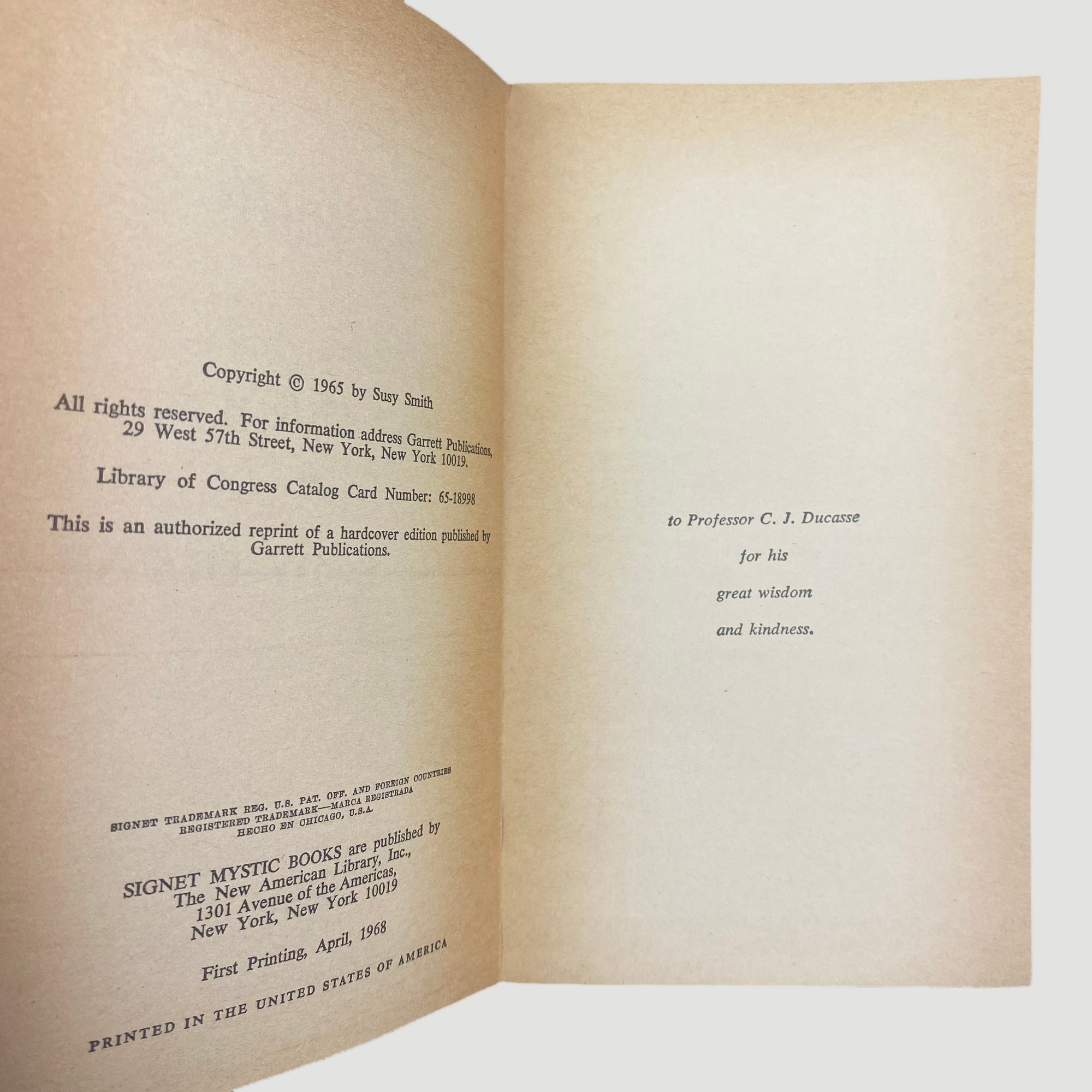 1968 The Enigma of Out Of Body Travel by Susy Smith