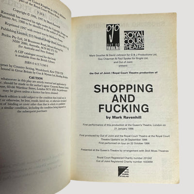 90's Shopping and F***ing Mark Ravenhill