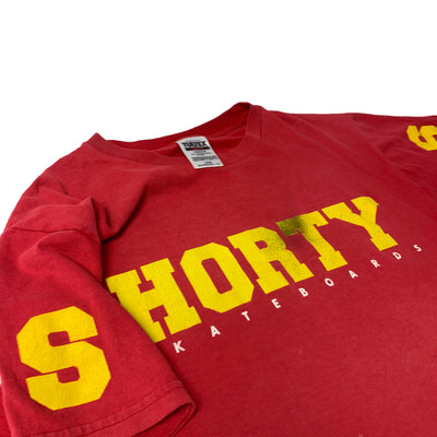 Early 90's Shorty's 'S' Sleeve Red T-Shirt