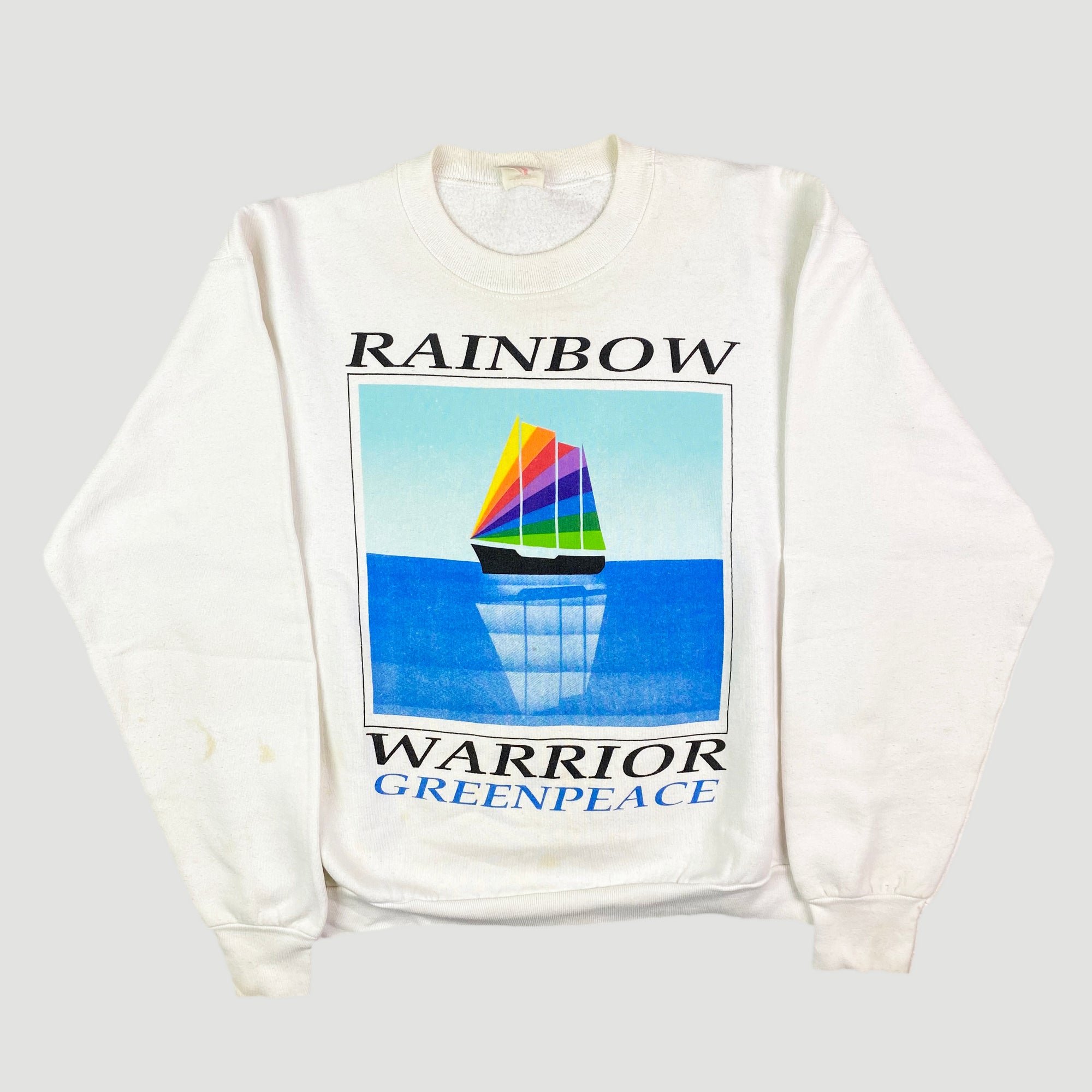 Late 80's Greenpeace Rainbow Warrior Sweatshirt