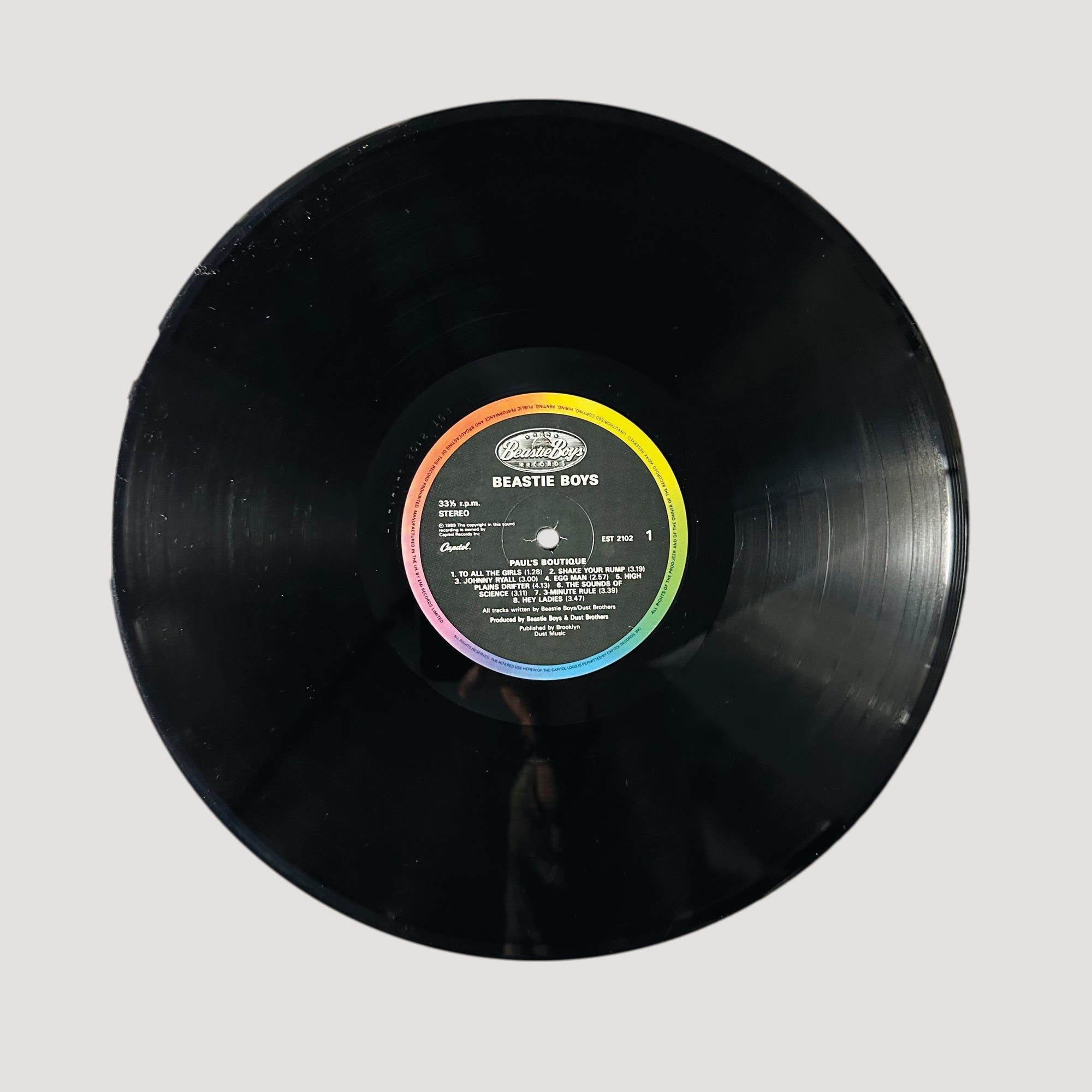 1989 Beastie Boys Paul's Boutique LP 1st UK Press