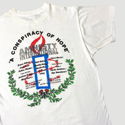 1986 Amnesty International 'A Conspiracy of Hope' T-Shirt