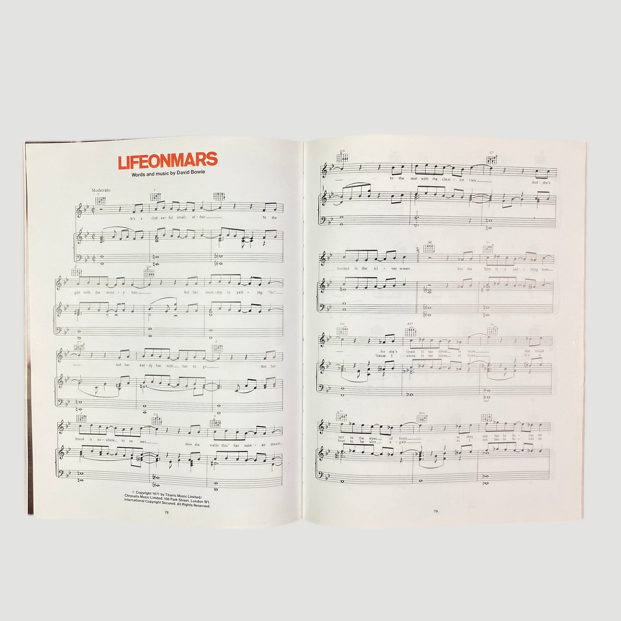 1977 The Songs of David Bowie Songbook