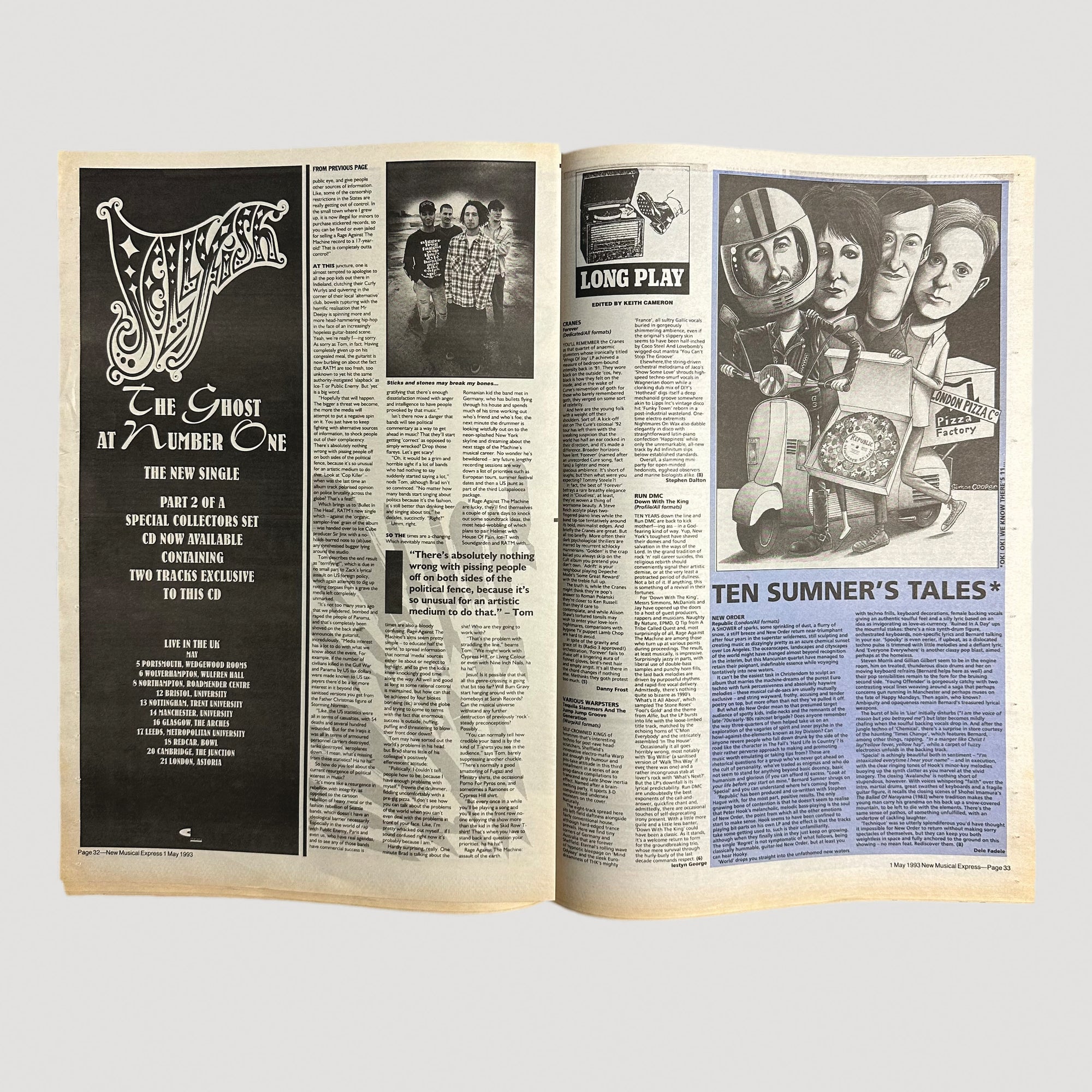 1993 NME Rage Against the Machine Issue