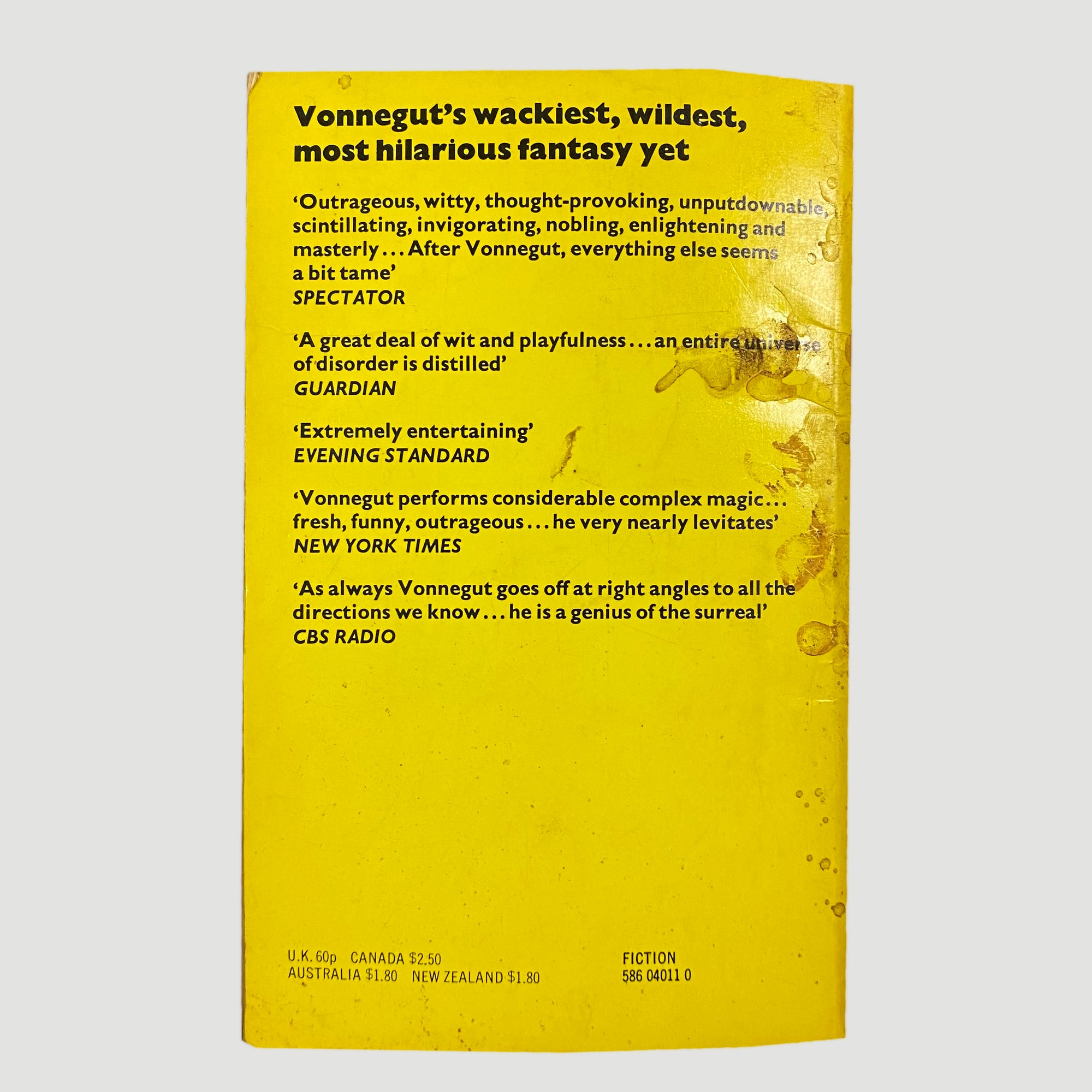 1975 Kurt Vonnegut Breakfast of Champions