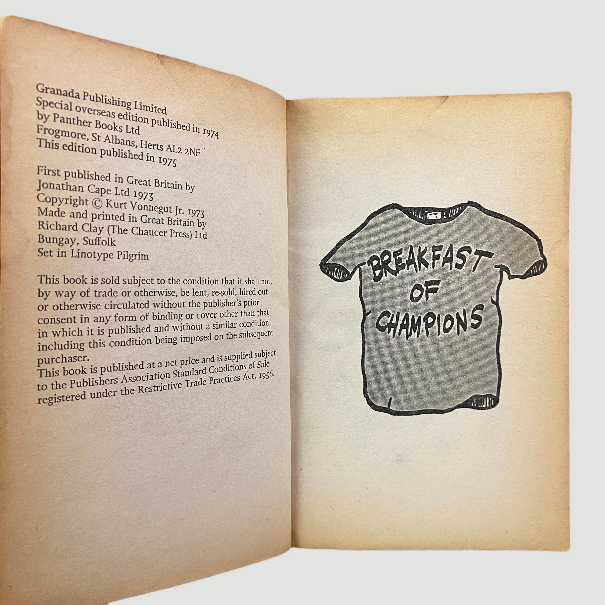 1975 Kurt Vonnegut Breakfast of Champions