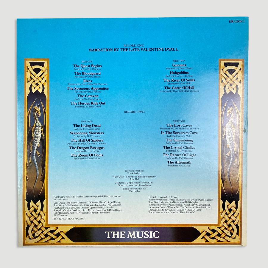 1985 First-Quest Dungeons and Dragons Music Vinyl LP