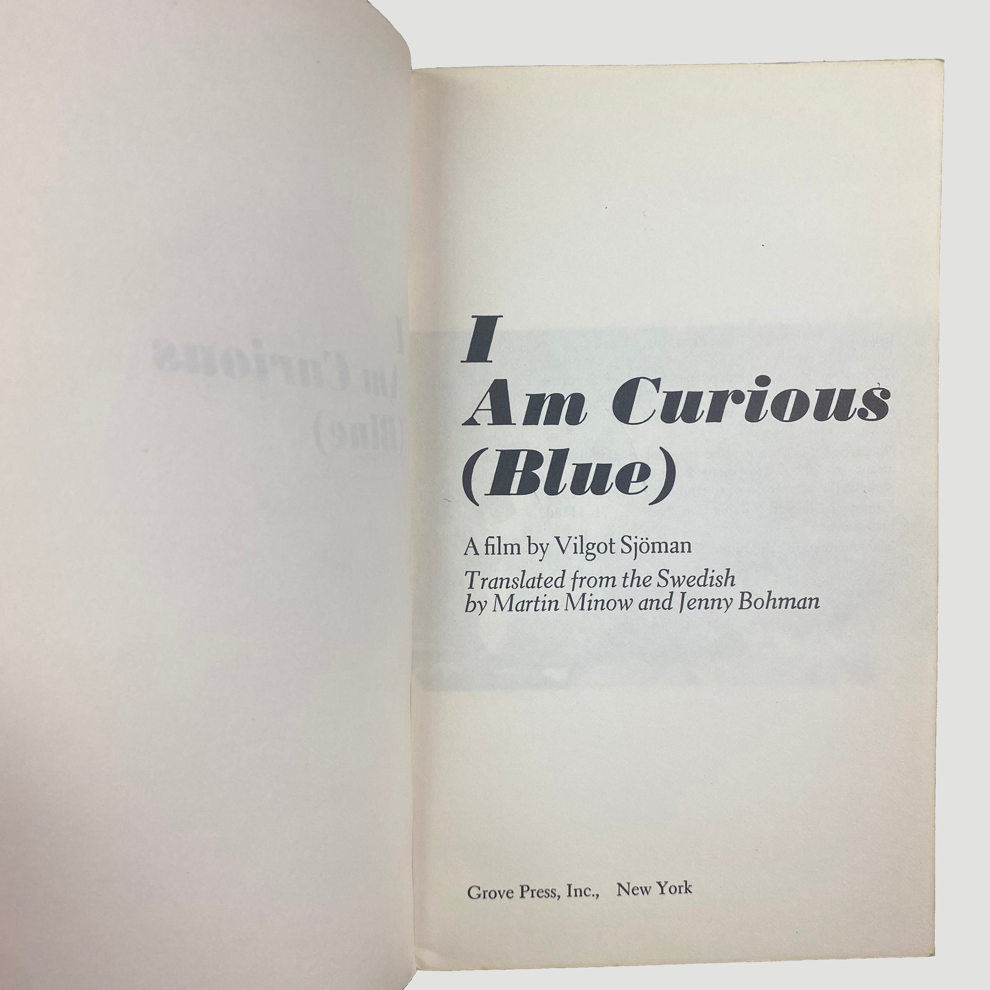 1970 I Am Curious (Blue) A Film by Vilkgot Sjoman