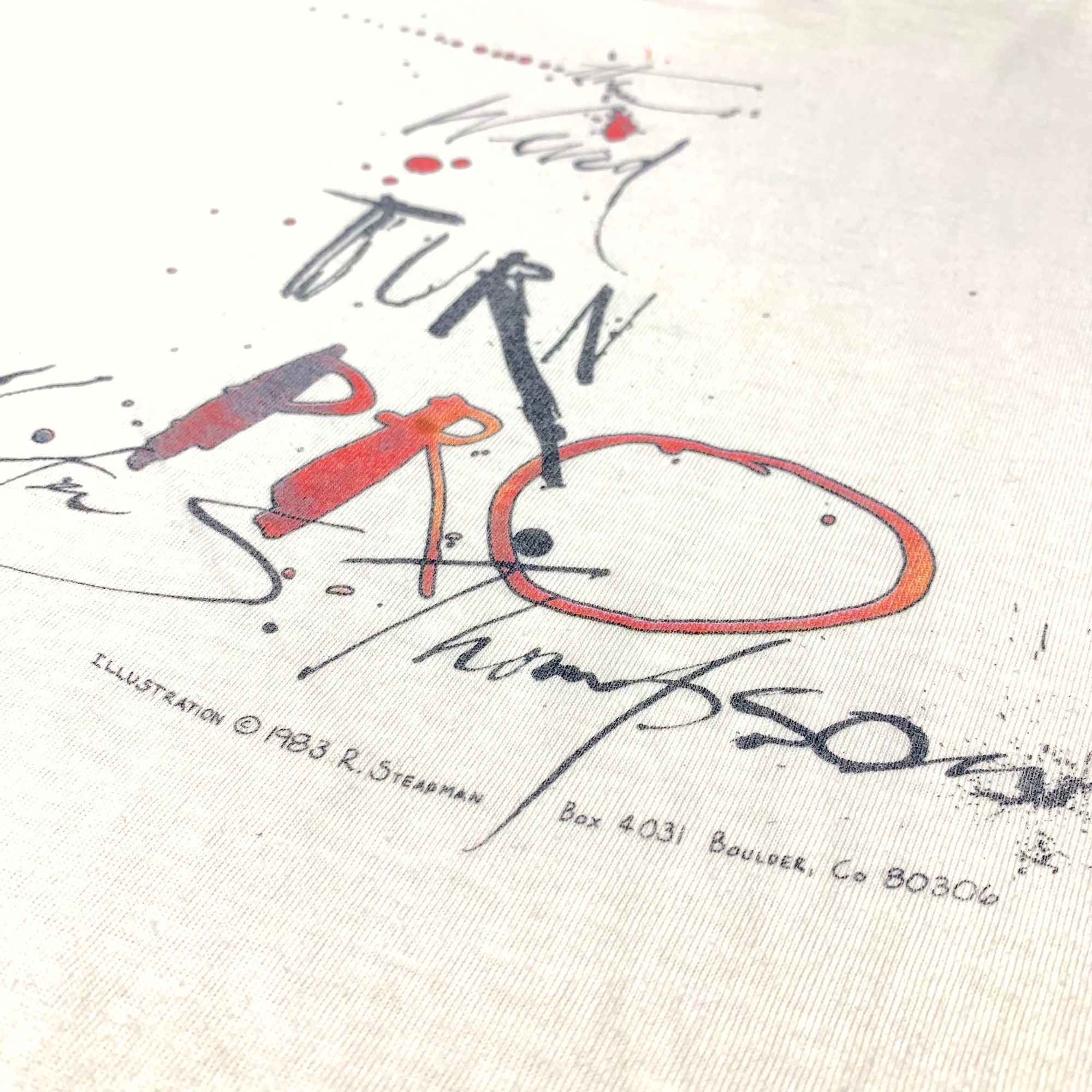 Early 90's Ralph Steadman x Hunter S. Thompson 'Weird' T-Shirt