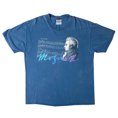 90's Mozart Portrait Signature T-Shirt
