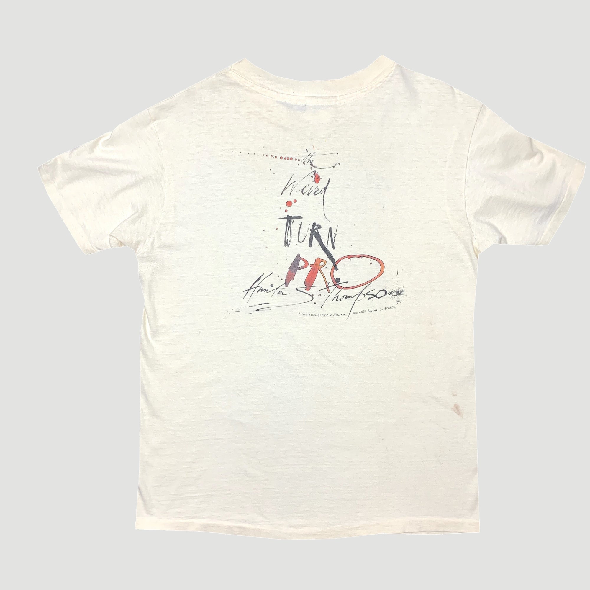 Early 90's Ralph Steadman x Hunter S. Thompson 'Weird' T-Shirt