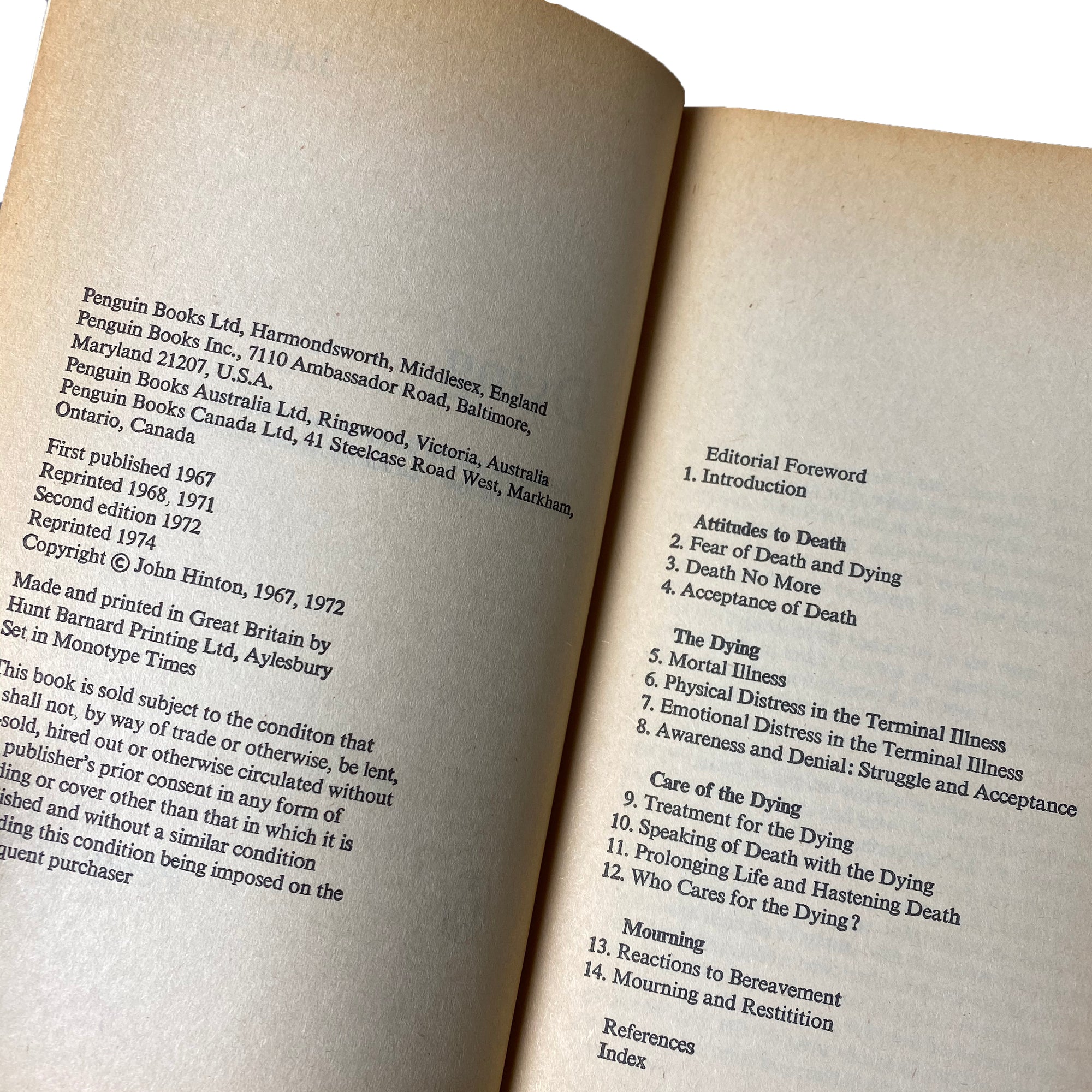 1974 John Hinton 'Dying'