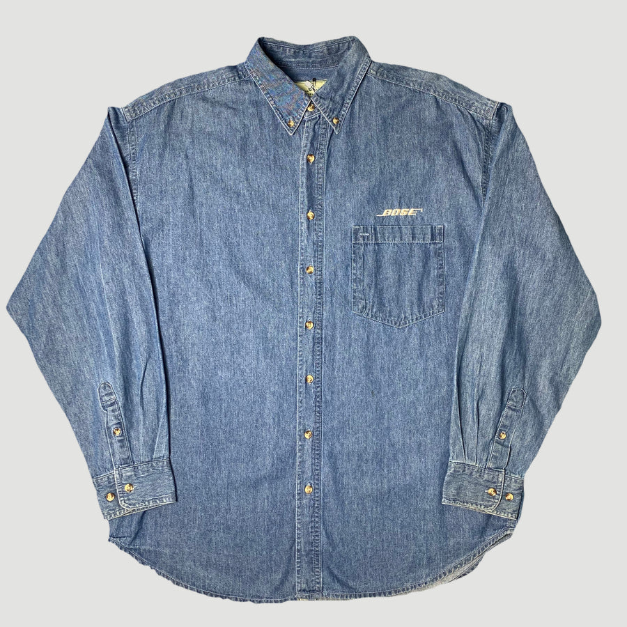 Mid 90's Bose Denim Chambray Work Shirt
