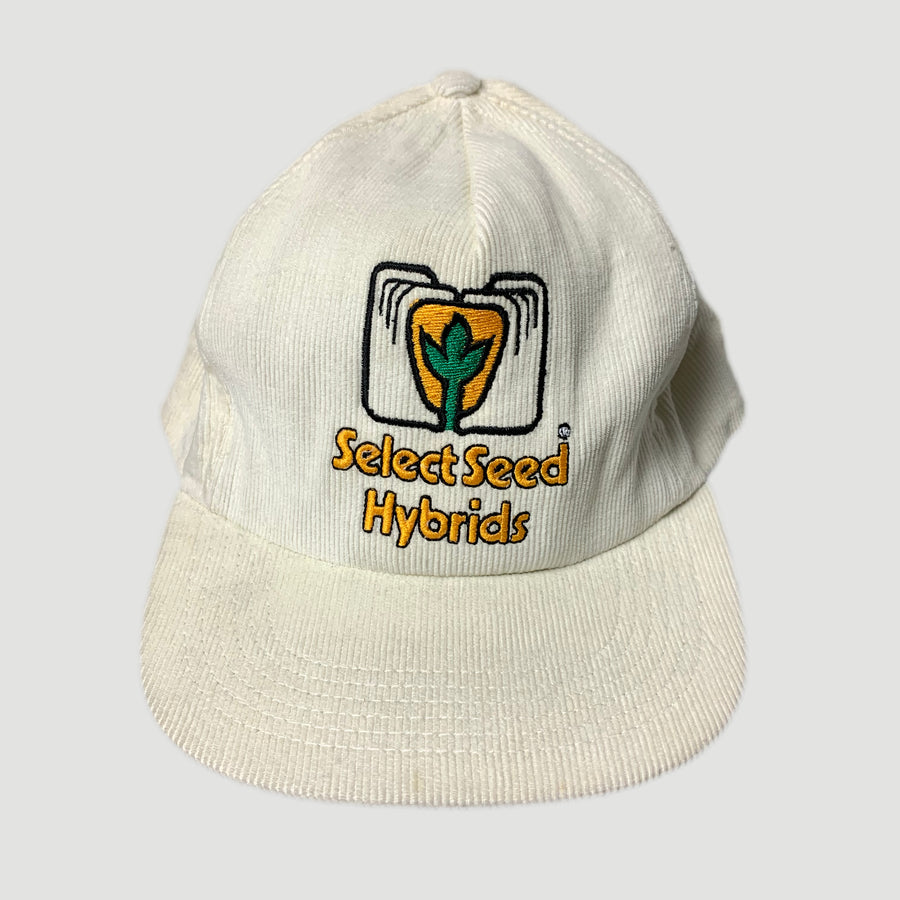 90s Select Seed Hybrids Corduroy Snapback Cap