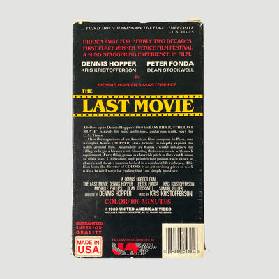 1991 'The Last Movie' VHS