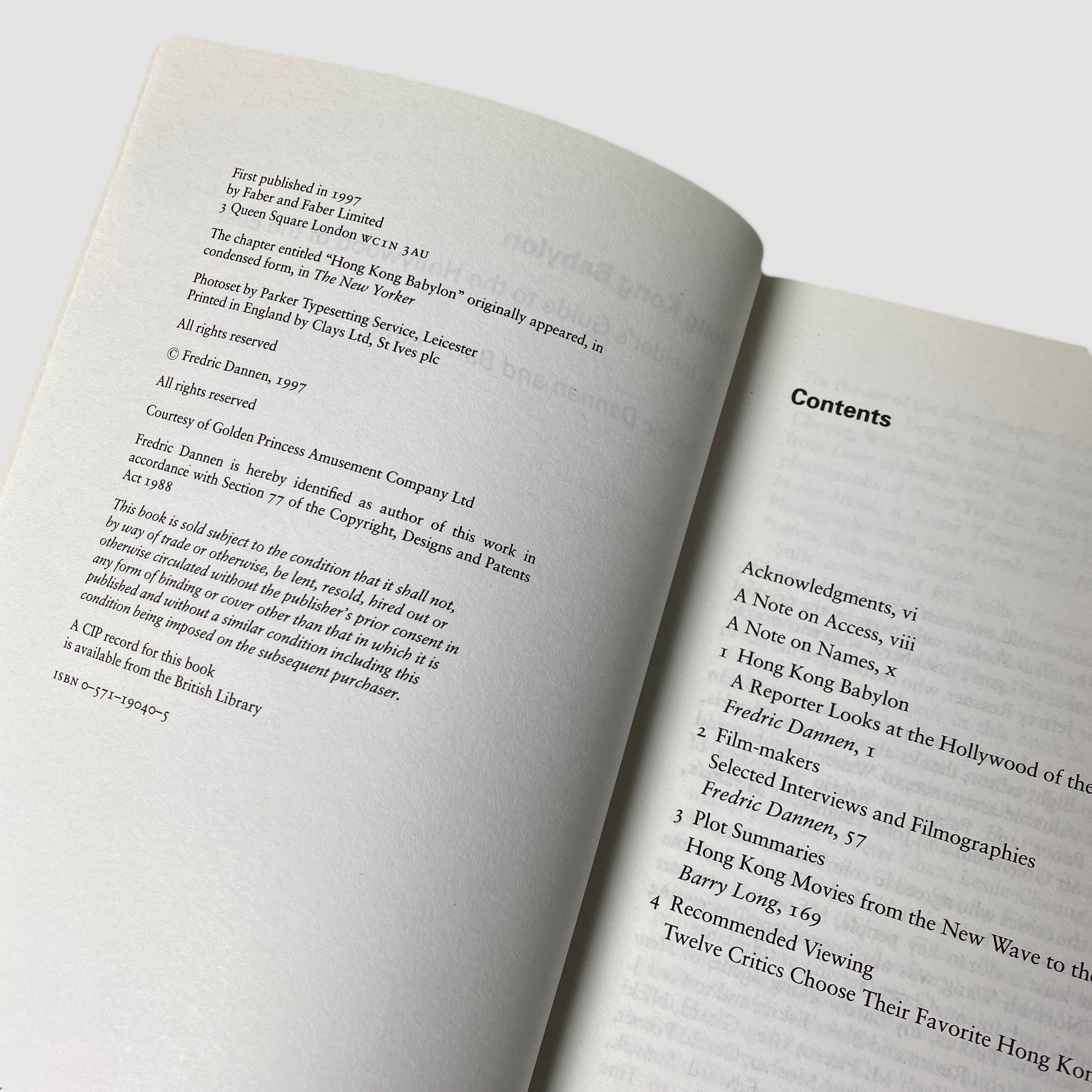 1997 Fredric Dannen & Barry Long 'Hong Kong Babylon'
