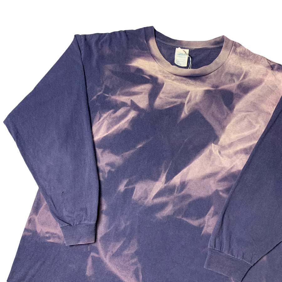 90's Bleached Navy Long Sleeve T-Shirt