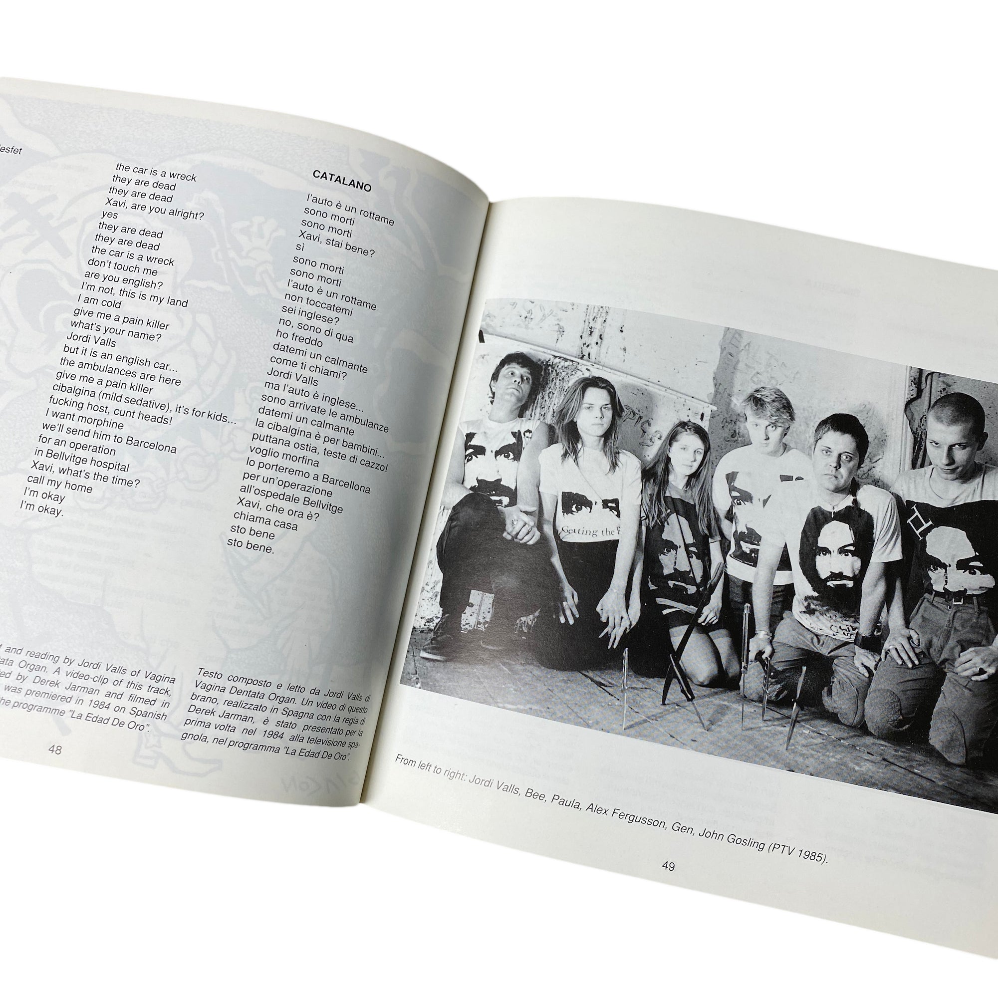 1990 'Psychic TV/Genesis P-Orridge: A Coumprehensive Collection Ov Lyrics 1981-90'