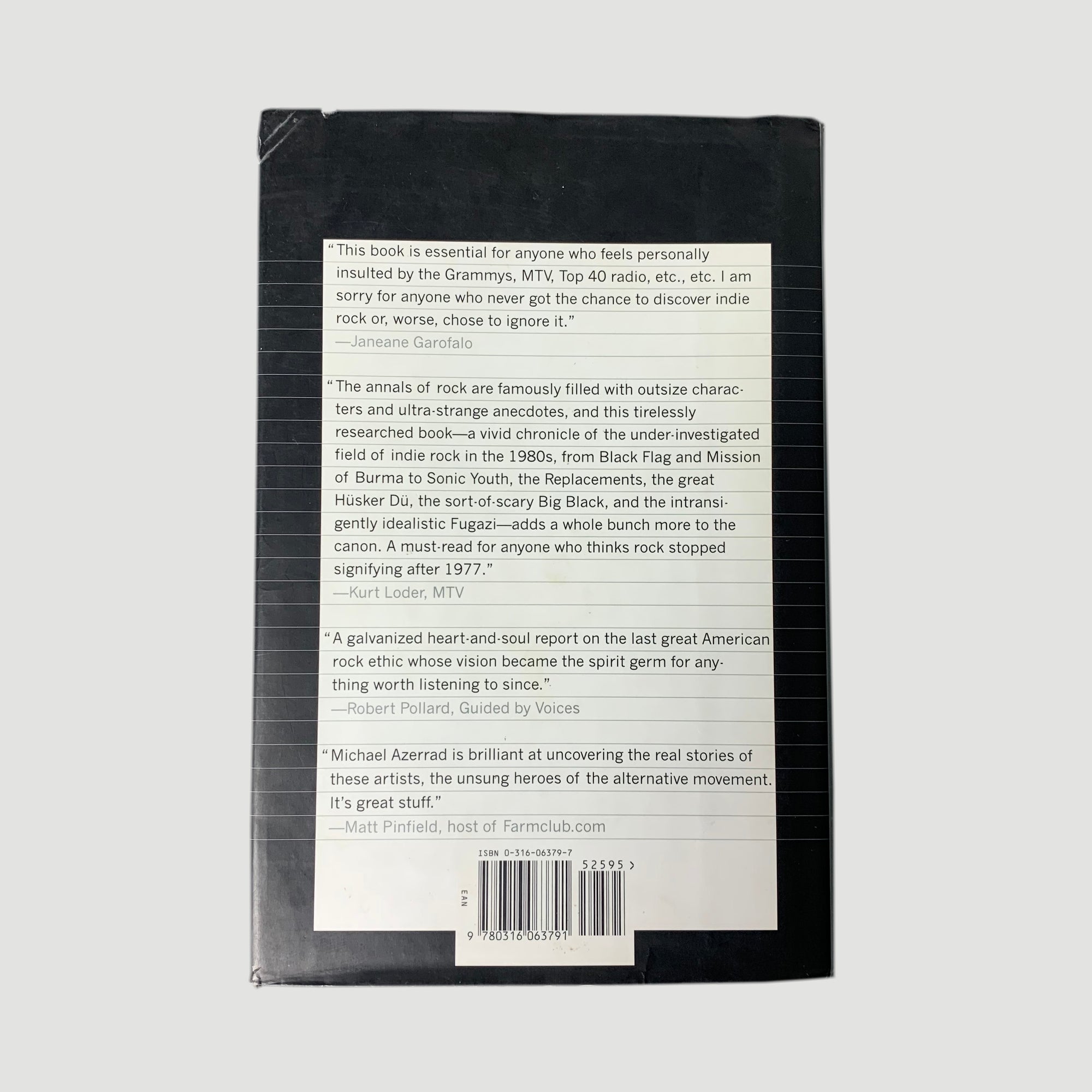 2001 Michael Azerrad 'Our Band Could Be Your Life’ US 1st Edition