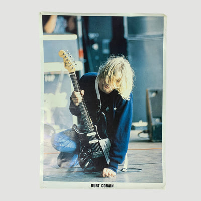 Early 90's Nirvana Kurt Cobain Poster