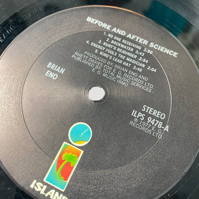 1977 Brian Eno 'Before And After Science' LP