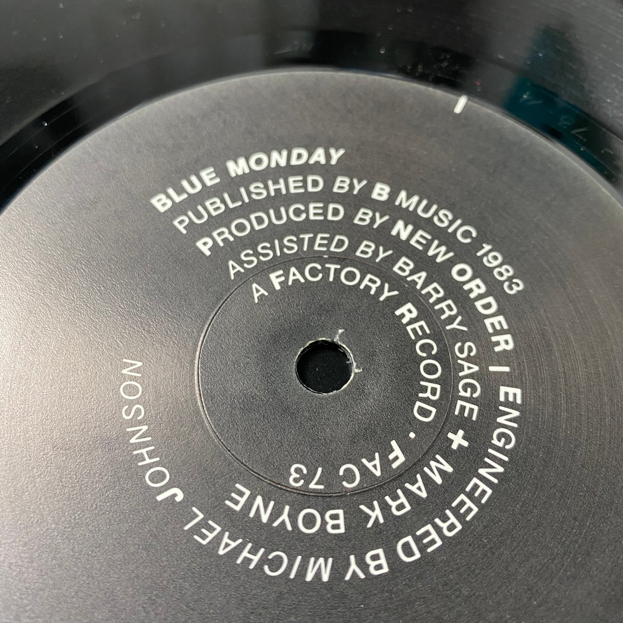 1983 New Order ‎'Blue Monday' 12"