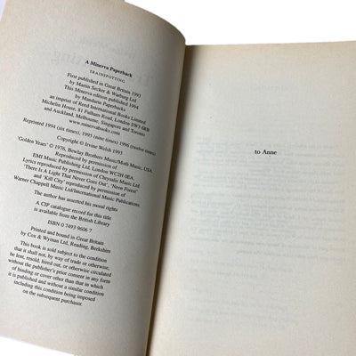 1996 Irvine Welsh 'Trainspotting'