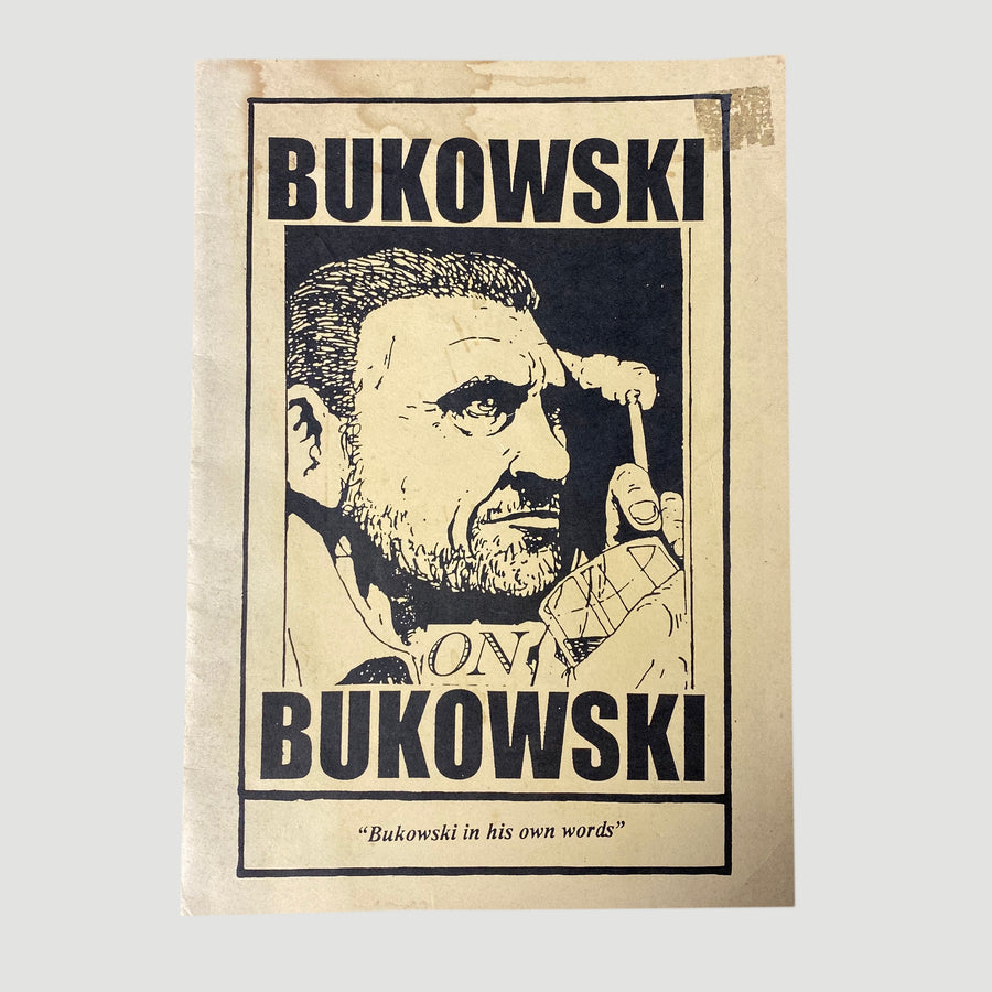 1998 Bukowski On Bukowski: Bukowski in his own words