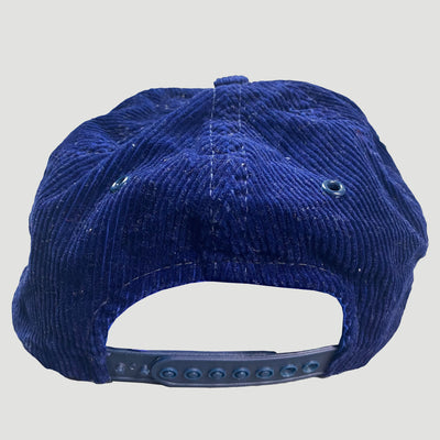 90's 'Merit' Blue Corduroy Snapback Cap