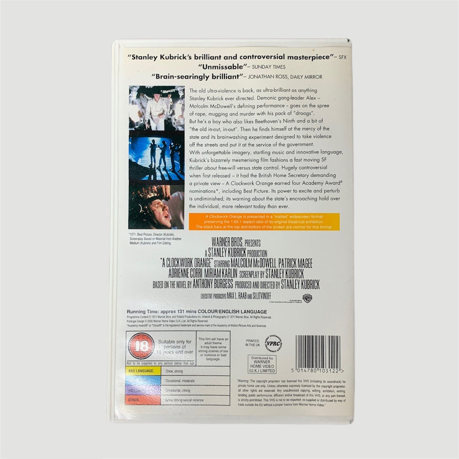 2000 Clockwork Orange Ex-Rental VHS