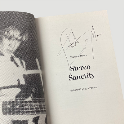 2015 Thurston Moore 'Stereo Sanicity: Lyrics & Poems' signed