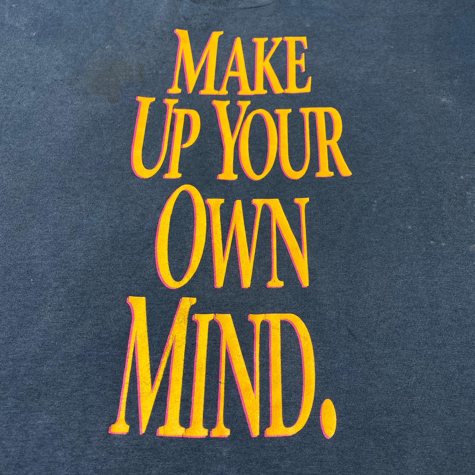 Early 90's Commodore Amiga 'Make Up Your Own Mind' T-Shirt