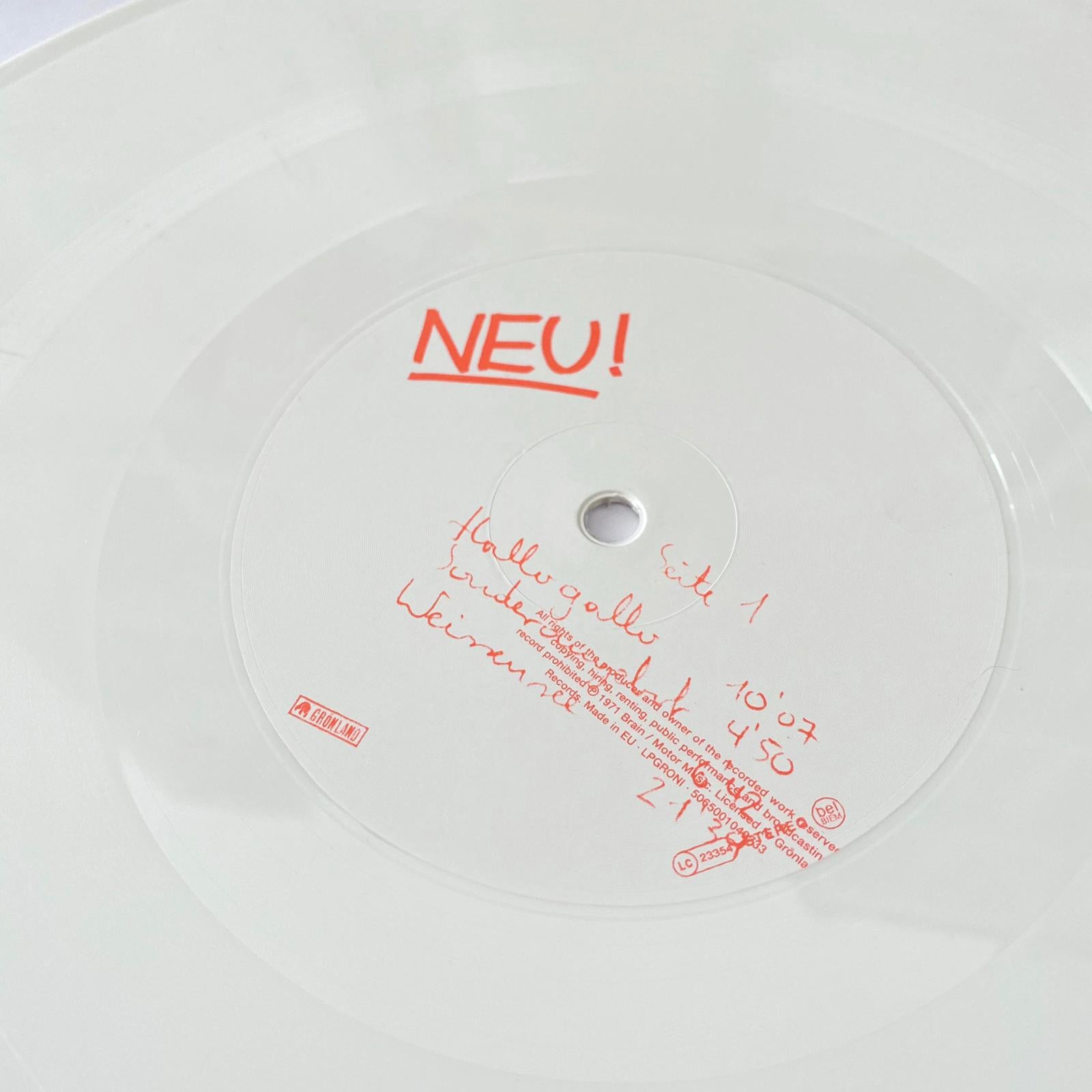 2010 Neu! 'Neu!' White Vinyl LP