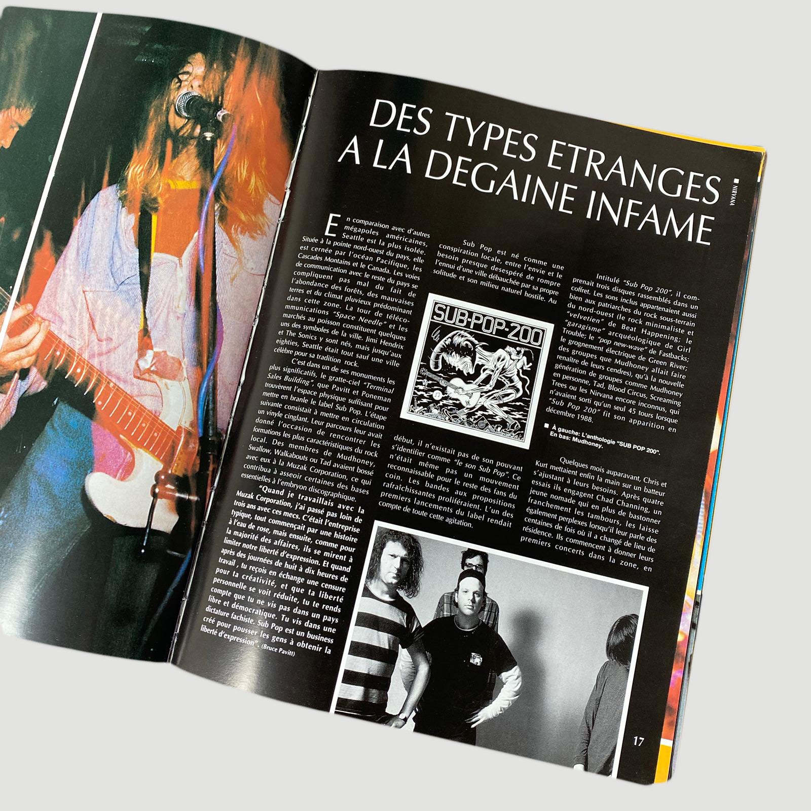 1994 Nirvana French Rock Profile Book