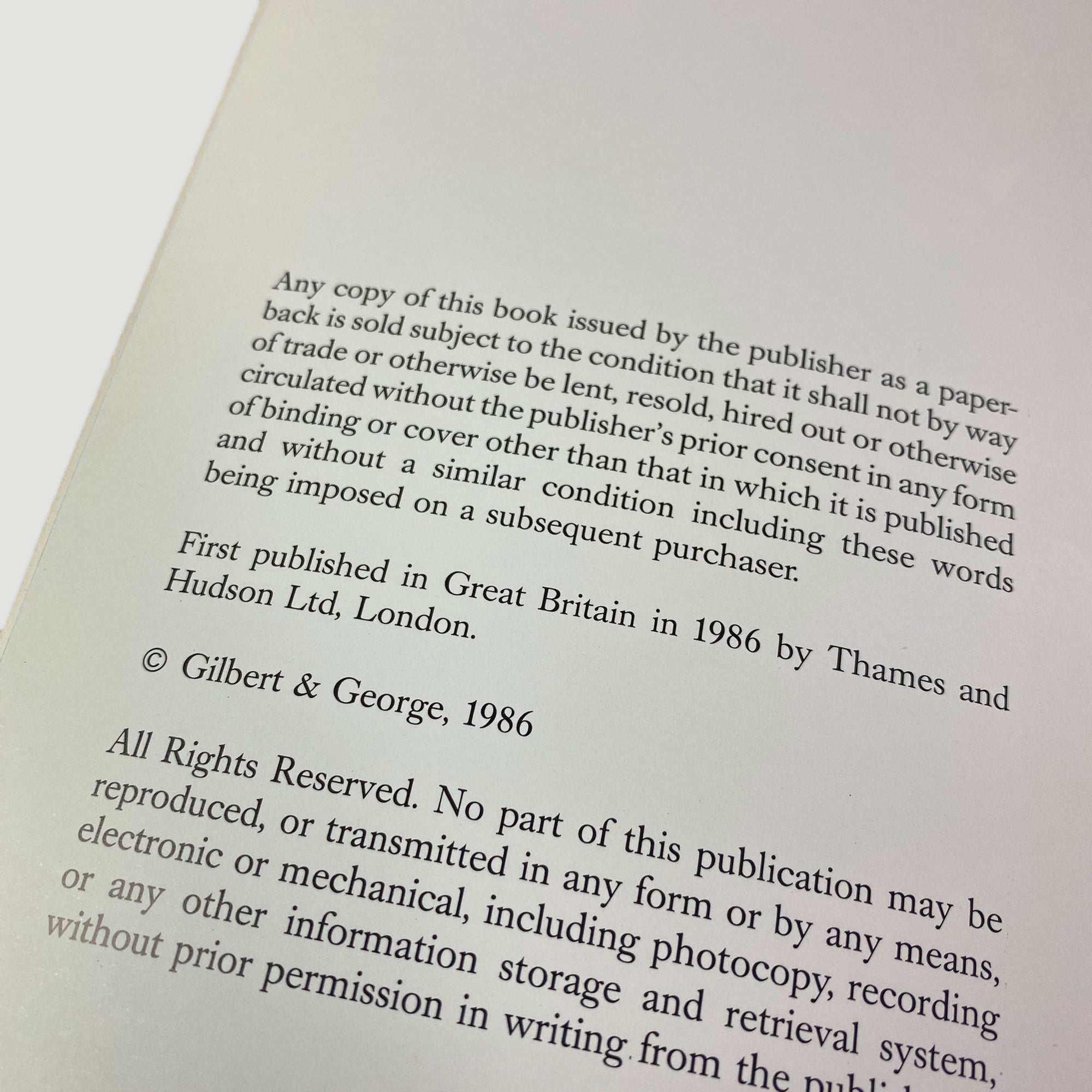 1986 Gilbert and George The Complete Pictures 1971-1985