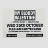 1988 My Bloody Valentine Show Flyer