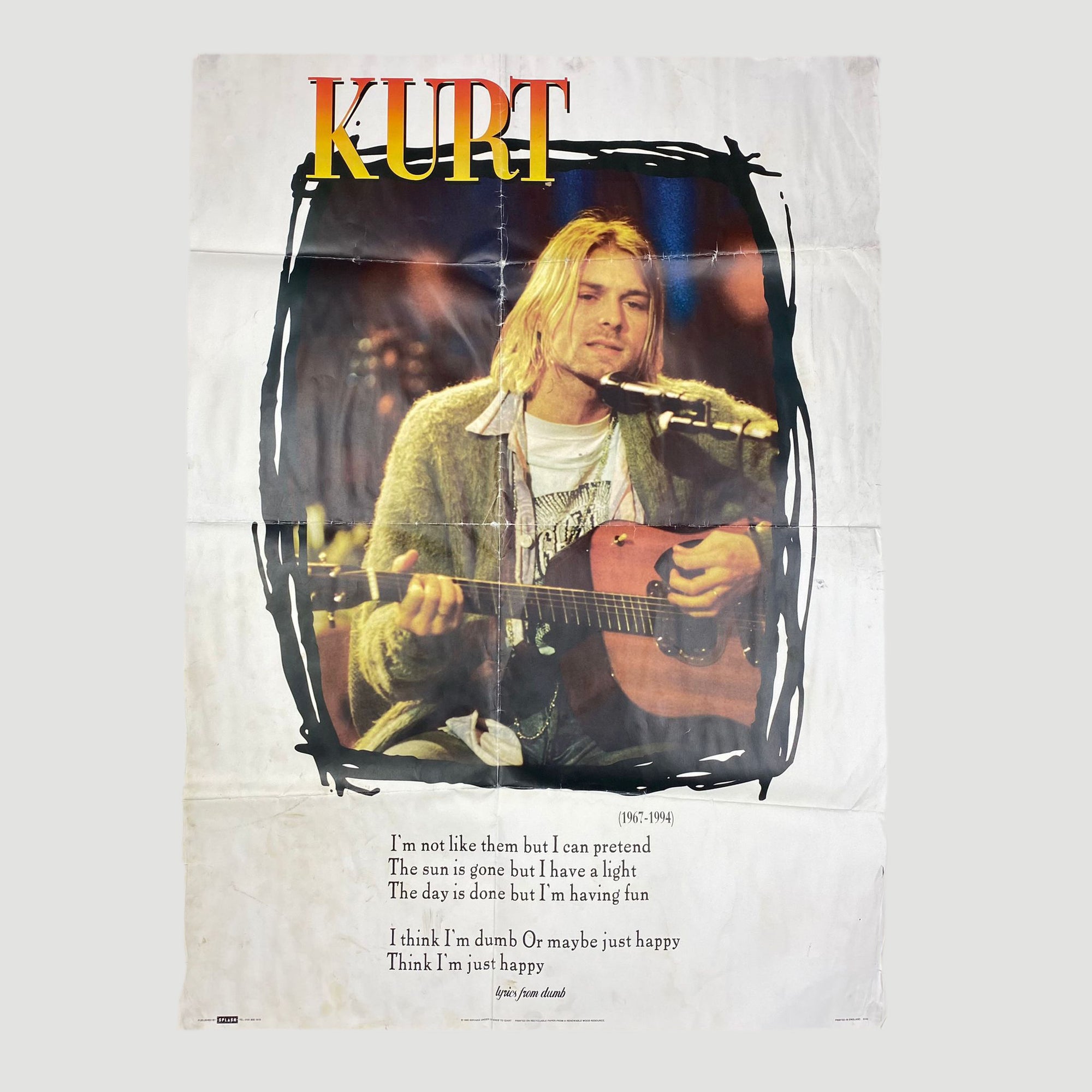 1995 Nirvana Unplugged in New York Door Poster