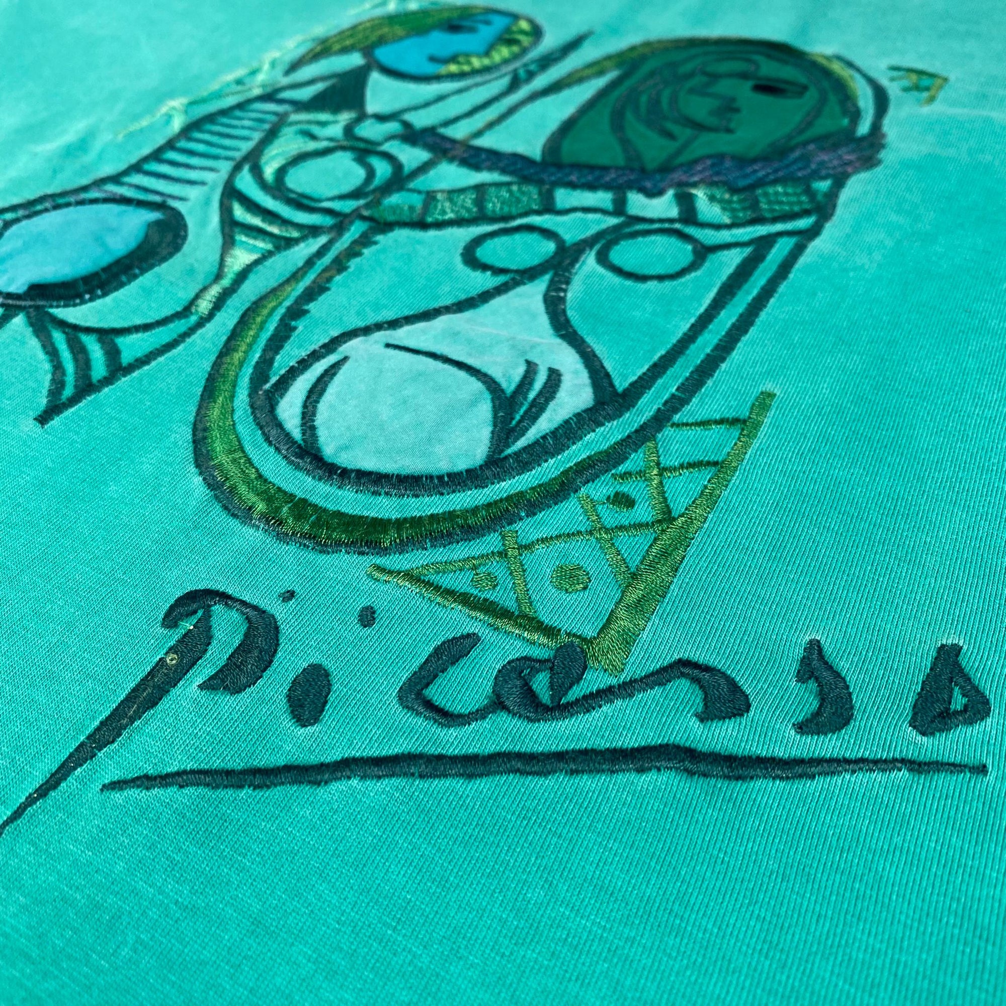 90s picasso print T-shirt-