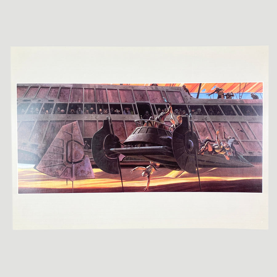 1982 Star Wars Ralph McQuarrie Pit of Zarlac Print