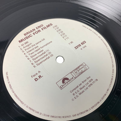 1978 Brian Eno 'Music For Films' LP