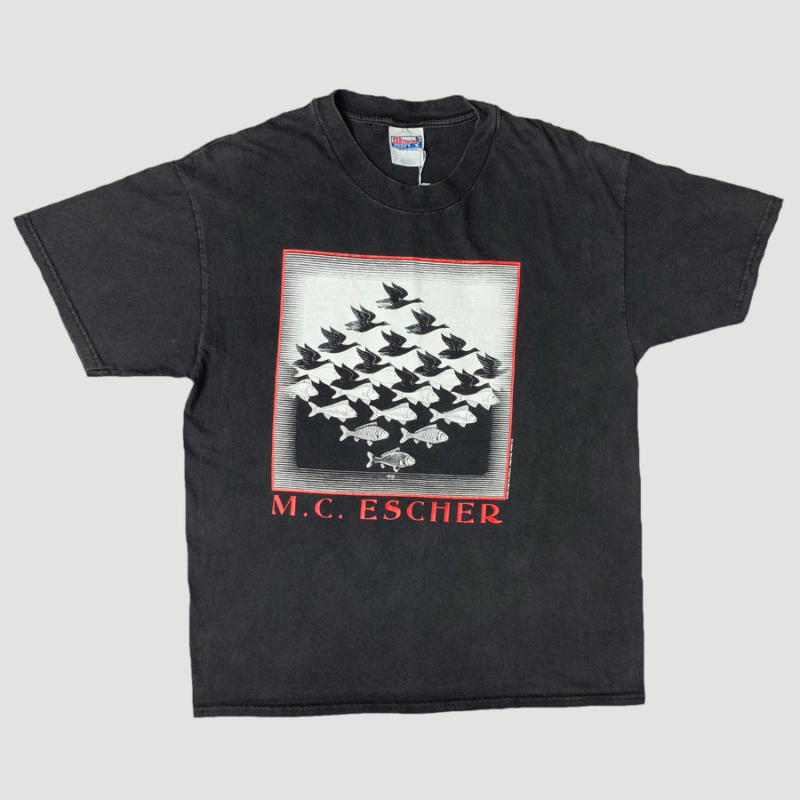 Early 90's M.C. Escher 'Sky & Water' T-Shirt